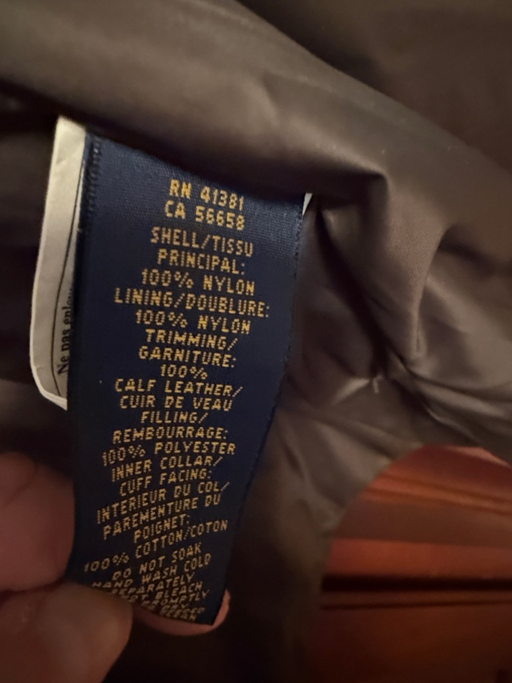 Polo Ralph Lauren mens coat. - Picture 6 of 6